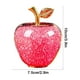 thumbnail image 3 of Adorno de Manzana de Cristal, Regalo Personalizado para Nochebuena, Ideal para Hombre o Mujer | Decoración Navideña Romántica - Vidrio Rosa, 10 X 7,5 Cm - 1 Unidad, 3 of 6