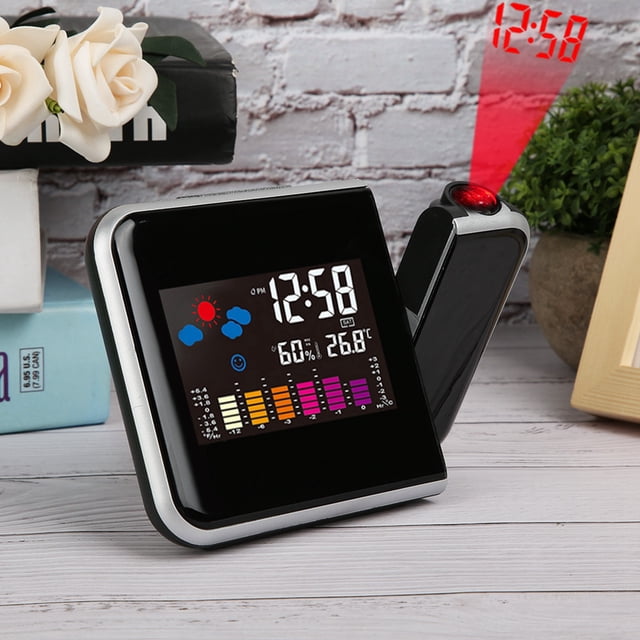 Reloj Despertador, Con Cable De Alimentación, Reloj Electrónico, 180 Grados Ajustado Para Dormitorio, Habitación De Bebé