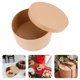 thumbnail image 4 of 1 juego de cajas redondas de papel kraft para galletas, pasteles y magdalenas., 4 of 6
