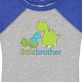 thumbnail image 4 of Inktastic Dinosaur Little Brother Green Boys Baby Bodysuit, 4 of 5