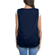 DALIX Cobbler Apron Two Pockets Smock Regular Double Sided Apron, Navy Blue