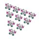 thumbnail image 1 of Anillos de mariposa de plástico Hugo 10 piezas para niñas plata, 1 of 7