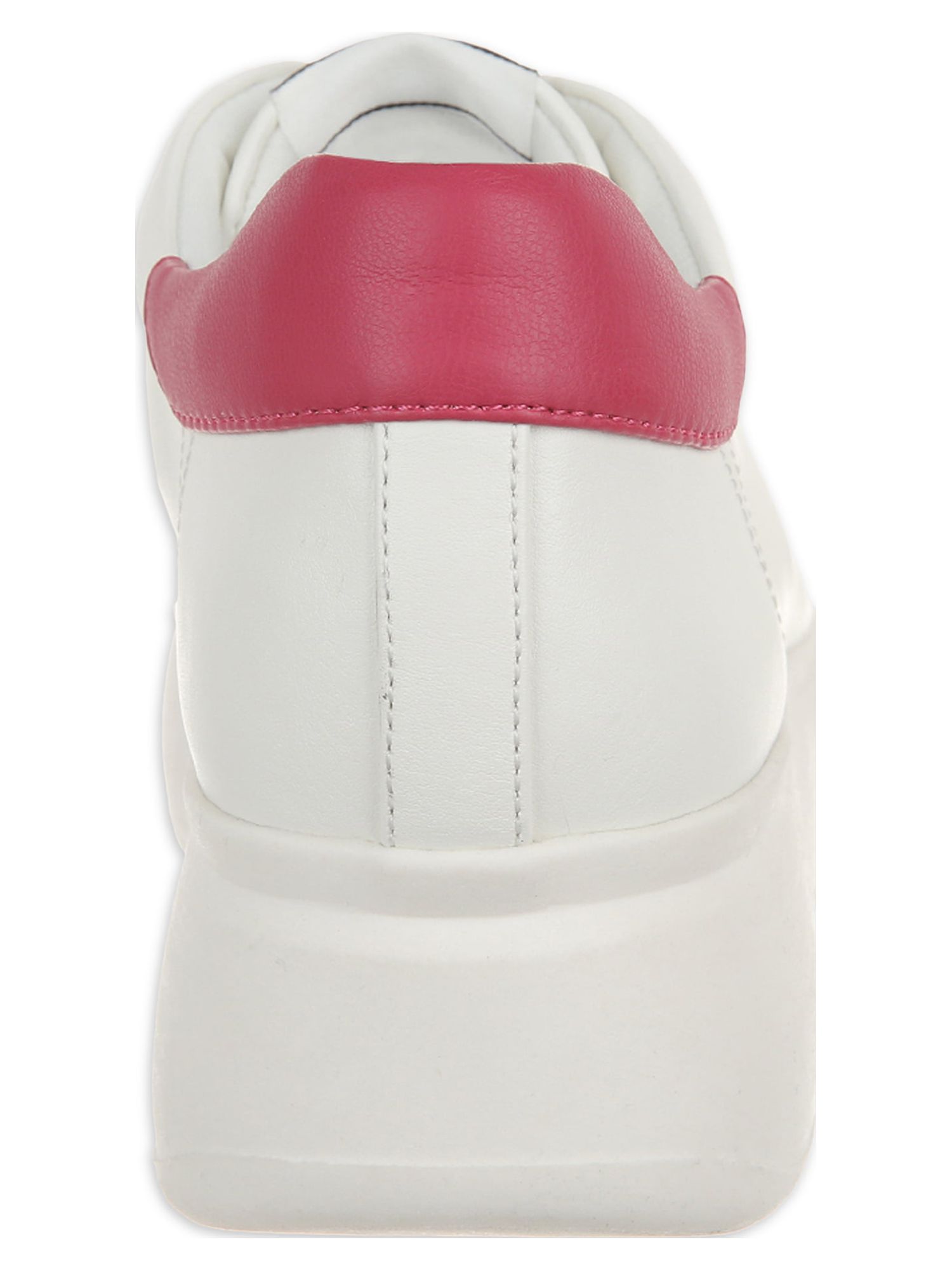 Sam & Libby Women's Jodie Platform Lace Up Sneakers, Closed Toe White, Size 6