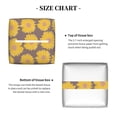 thumbnail image 5 of Picia Sunflower Pattern Tissue Box Cover,PVC Leather Square Holder,Tissue Box Holder with Magnetic Bottom,Facial Paper Organizer Dispenser-5.2"X5.2"X5.2", 5 of 8