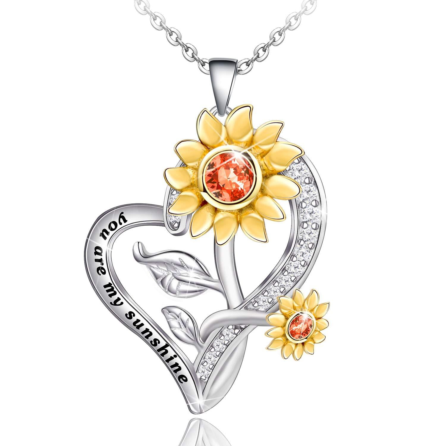 925 Silver White Topaz Cross Necklace Pendant Chain Choker Gift Woman Sunny