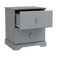thumbnail image 6 of HH2Home Campbell Wood 2 Drawer Kids Nightstand, Gray, 6 of 12