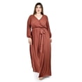 thumbnail image 1 of Vestido elegante de manga larga Roman Fashion /Tallas Extras, 2009 (Chedron) cafe 40, 1 of 6