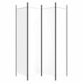 thumbnail image 1 of vidaXL 4-Panel Room Divider White 200x200 cm Fabric, 1 of 5