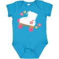 thumbnail image 3 of Inktastic Roller Skate Flowers Girls Baby Bodysuit, 3 of 5