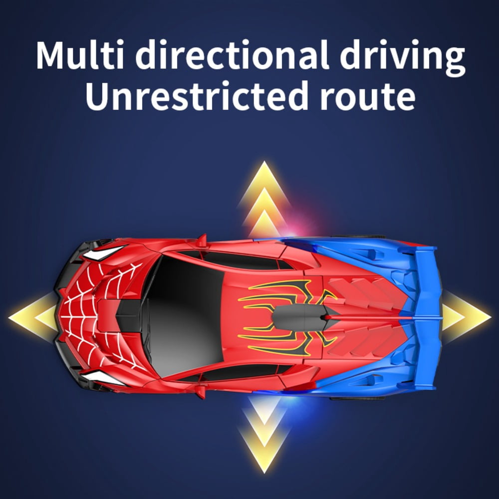 Spider RC Car Transform Robot, 2.4GHz Remote Control Spider Cars for Kids, 1:18 Scale Robot Toy Car One-Key Transformation, 360° Rotation, Auto Mode, Rechargeable Battery, Toys Gift for Boys