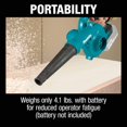 thumbnail image 7 of Makita XBU05Z Lithium-Ion Cordless 18V LXT Blower, Tool Only, Teal, 7 of 7