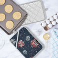 thumbnail image 5 of Yayeee Pot Holders Kitchen Heat Resistant with Pockets 7"x9.8" Cotton Oven Cooking Hot Pads, Starry Fireworks Pattern, 5 of 7