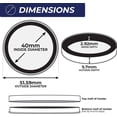 thumbnail image 4 of OnFireGuy 5-Pack 40mm Black Ring Coin Holders for 1oz Silver Eagles Protective Coin Cases, 4 of 6