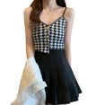 thumbnail image 1 of Camiseta sin mangas de punto con cuello en V, corte tridimensional, camisetas sin mangas transpirables suaves y agradables para la piel para el trabajo de citas, 1 of 8