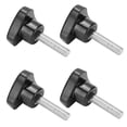 thumbnail image 2 of Hand Grip Twist Knob Nut, Engineering Plastics Black Knob   Coating With 10Pcs For Machining Center, 2 of 8