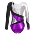 thumbnail image 3 of DPOIS Girls Long Sleeve Gymnastics Leotard Dance Biketards Unitard Bodysuit, 3 of 6