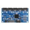 Tarjeta de expansión SATA 1 a 5 puertos SATA3.0 Placa base 6Gbps Riser Hub Adapter