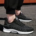thumbnail image 2 of Couple Men's Elevator Shoes Men's Casual Mesh Trainers Lightweight Breathable Lace Up Sports Shoes With Hidden Lift Heel For Men 10 Cm, 2 of 8