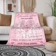 thumbnail image 5 of LHSHID Personlized Granddaughter Blanket from Grandma Grandpa Custom Girl Name Super Soft Flannel Butterfly Throws Blankets Birthday Gift Elephant Decor for Sofa Bed, 5 of 8