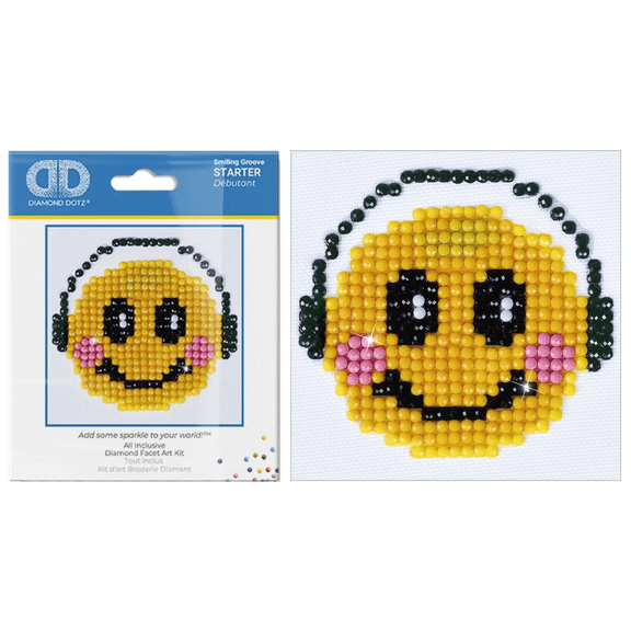 Diamond Dotz Smiling Groove Diamond Painting Kits for Adults - Diamond Art Kits a Relaxing Creative Craft Kit with Dotz Gems