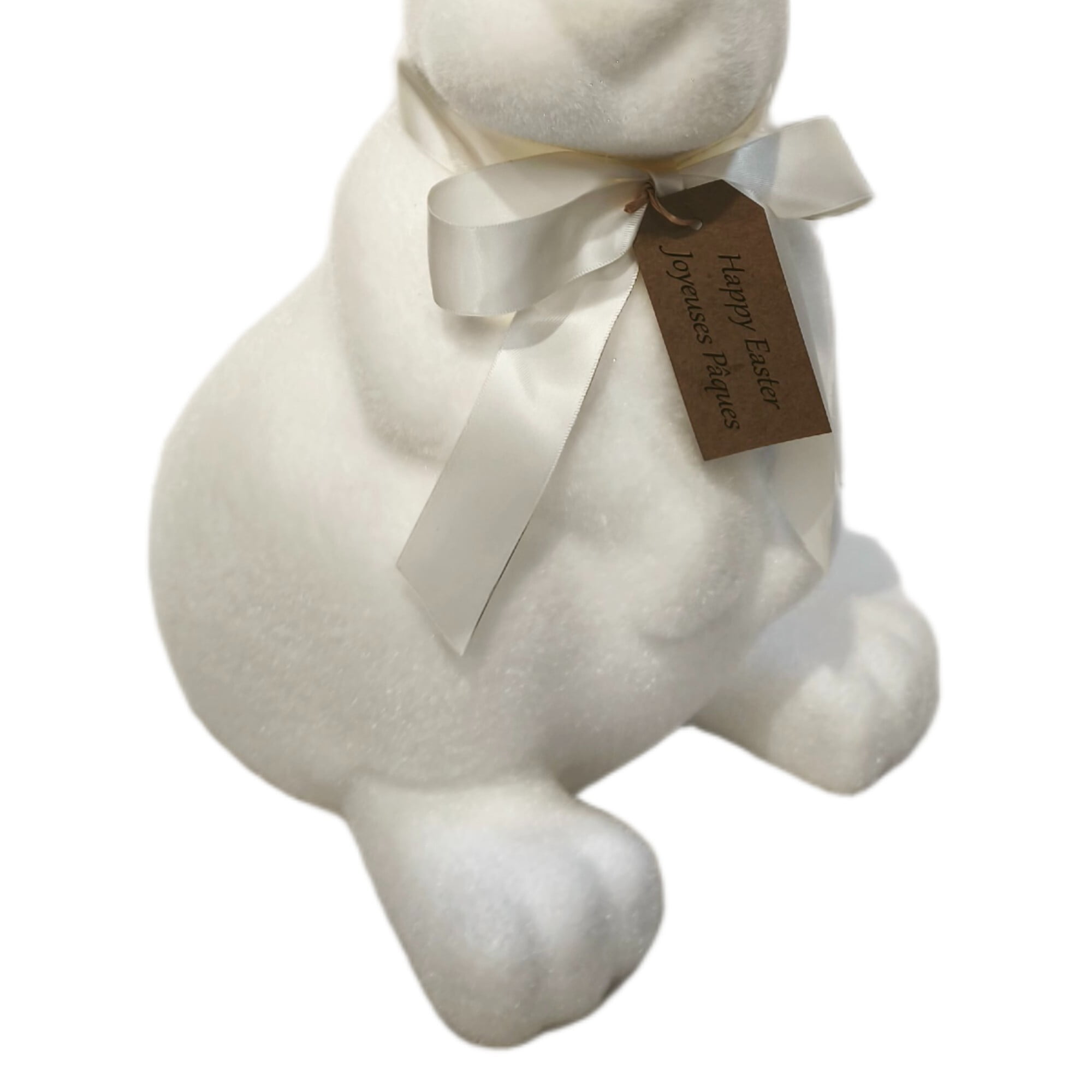 Lapin blanc floqué assis, 17po, par « Way to Celebrate »