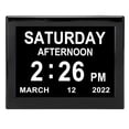 thumbnail image 2 of Reloj calendario digital con pantalla grande de 8", 100-240 V, enchufe de EE. UU., alertas de medicación y 12 alarmas, 2 of 8