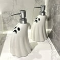 thumbnail image 7 of Deeceymbur Ceramic Ghost Soap Dispenser White 400ml Halloween Ghost Plan Bathroom Bottle Ceramic Lotion Pump Dispenser Functional Decor, 7 of 7