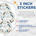 thumbnail image 2 of (3 Pack) Dickinson Quote Decals - Hope Feathers Sticker - Emily Dickinson Gift - 3 Inches On Longest Side - Easy Peel & Apply - Made in USA - 3MCS6316, 2 of 7