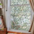 thumbnail image 4 of Película para ventana, película decorativa para privacidad de ventana, hojas de vides verdes, pegatinas estáticas de doble cara para ventana de vidrio para oficina en casa, 4 of 5