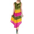 thumbnail image 3 of HAPPY BAY Women's Plus Size Fashion House Wear Dresses L-XL Gold, Tie Dye, 3 of 3