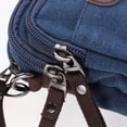 thumbnail image 6 of LOLIPPYY Men's Canvas Messenger Bag with Zipper Closure, Casual Shoulder Bag for Travel and Daily Use, Dark Color, 6 of 7