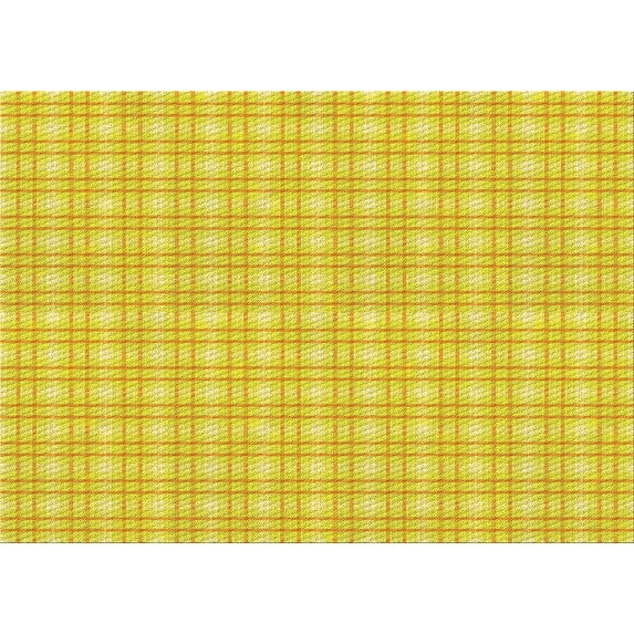 Ahgly Company Machine Washable Indoor Rectangle Transitional Canary Yellow Area Rugs, 8' x 12'