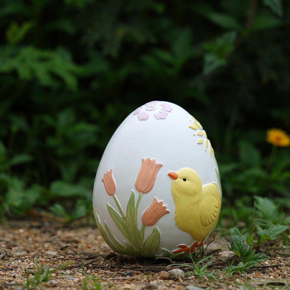 Jiibva Set of Decorative Resin Easter Eggs, Artificial Bird Egg Fillers for Basket and Party Arrangements