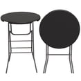 thumbnail image 3 of Arlopu 2pcs Folding Round Cocktail Tables, Bar Height Table with Locking Mechanism and Removable Legs for Party, Patio, Kitchen, 3 of 12