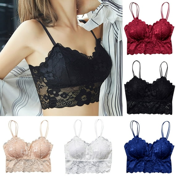 ZZwxWA Lace Bralette for Women Spaghetti Strap Tank Top V Neck Slim Basic Camisoles