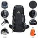 thumbnail image 3 of Paquete al aire libre Deporte al aire libre resistente al agua 50L senderismo Trekking Camping viaje mochila Pack montañismo escalada mochila con protector de lluvia Lixada  Paquete al aire libre, 3 of 4