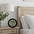 thumbnail image 6 of CoudarTitie Digital Alarm Clock Bedside Table Timepiece Temperature Display Round Wall Clock Black, 6 of 9