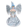 thumbnail image 3 of Winter Fire Ice Fairy Angel Queen in Corset Gown With Bunny Rabbit Figurine, 3 of 9