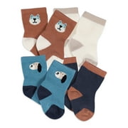 Gerber Baby Boy Wiggle Proof Socks, 4-Pack, Sizes Newborn - 0/6 Months