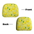 thumbnail image 6 of Kdxio Bright Lemons Pattern Print 2 Piece Car Head Rest Covers Set Auto Front/Rear Seats Headrest Cover Universal Fit Most Cars,Sedan, SUV, 6 of 9