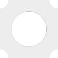 thumbnail image 4 of 10"OD x 6"ID x 6"C x 1"P Locke Architectural Grade PVC Contemporary Ceiling Medallion, 4 of 11