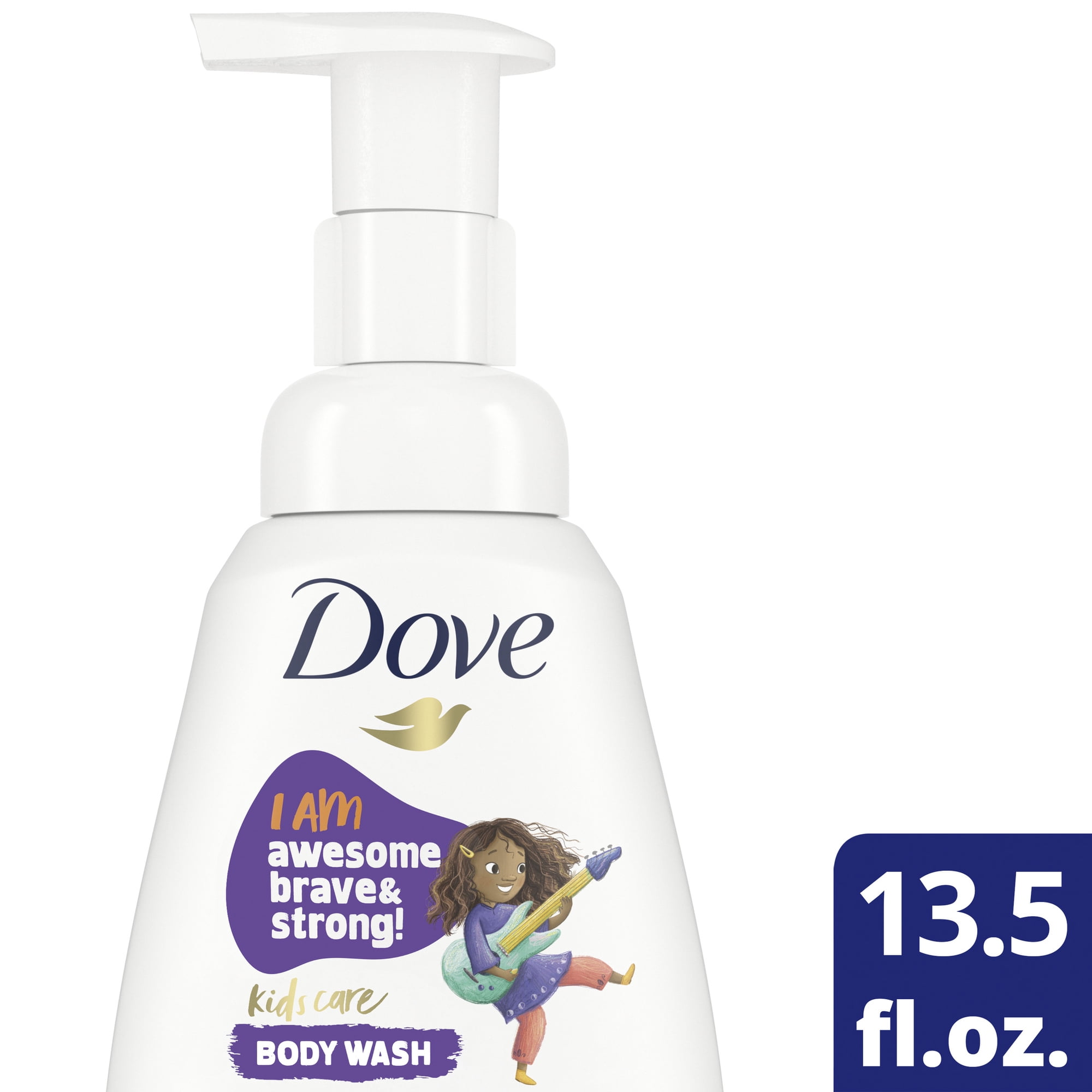 Dove Kids Care Foaming Liquid Body Wash Berry Smoothie Hypoallergenic Skin Care for Kids, 13.5 oz