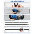 thumbnail image 5 of Supforce Closet Rods for Hanging Clothes,17-68in Stepless Adjustable Closet Rod,1.3in Diameter Heavy Duty Closet Hanging Rod, Matte Black, 5 of 9