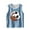 Light Blue, variant on YABCSAZ Toddler Boys Girls Summer Outfits Sleeveless Tank Tops Loose Fit Active Tee Shirts Kids Casual T-Shirts Blouses Funny Cute Printed Shirts Tops Baby Clothes Size 3 T