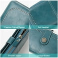 thumbnail image 3 of Women's Wallet, Large Capacity Purse with23 Credit Card Holder & 2 ID Windows, Leather Ladies Wallet with RFID Blocking Phone,  Wristlet Purse, 3 of 6