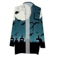 thumbnail image 4 of Cardigans pour Femmes Grande Taille Cardigan à Manches Longues à Col Rond Imprimé Floral Veste Cardigan Légère pour Femmes en Liquidation, 4 of 5