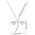 thumbnail image 5 of Dragonfly Pendant Necklace Women Silver Insect Choker Valentine's Day Jewelry Gift for Daily Wear Parties Accessory, 5 of 7