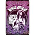 thumbnail image 1 of Chapa Metal Vintage Janis Joplin Pintura Hierro Rectangular Pared 20x30cm, 1 of 9