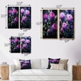 thumbnail image 4 of Designart "Majestic Purple Thistle II" Thistle Framed Wall Art Set Of 2 - Purple Floral Gallery Wall Frame Set For Home Decor, 4 of 7