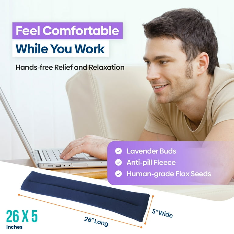 Sunny Bay Microwave Heating Pad, Microwavable Cold or Heated Neck and  Shoulder Wrap with Lavender, Anti Anxiety Beanbag Hot or Cool Pack for Pain  Relief, 26x5 Inches (Blue) - Walmart.com